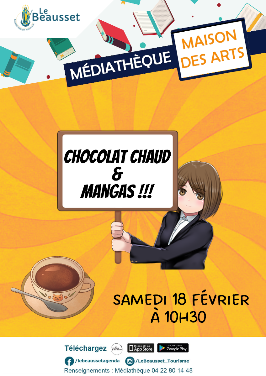 Affiche Chocolat Chaud Mangas
