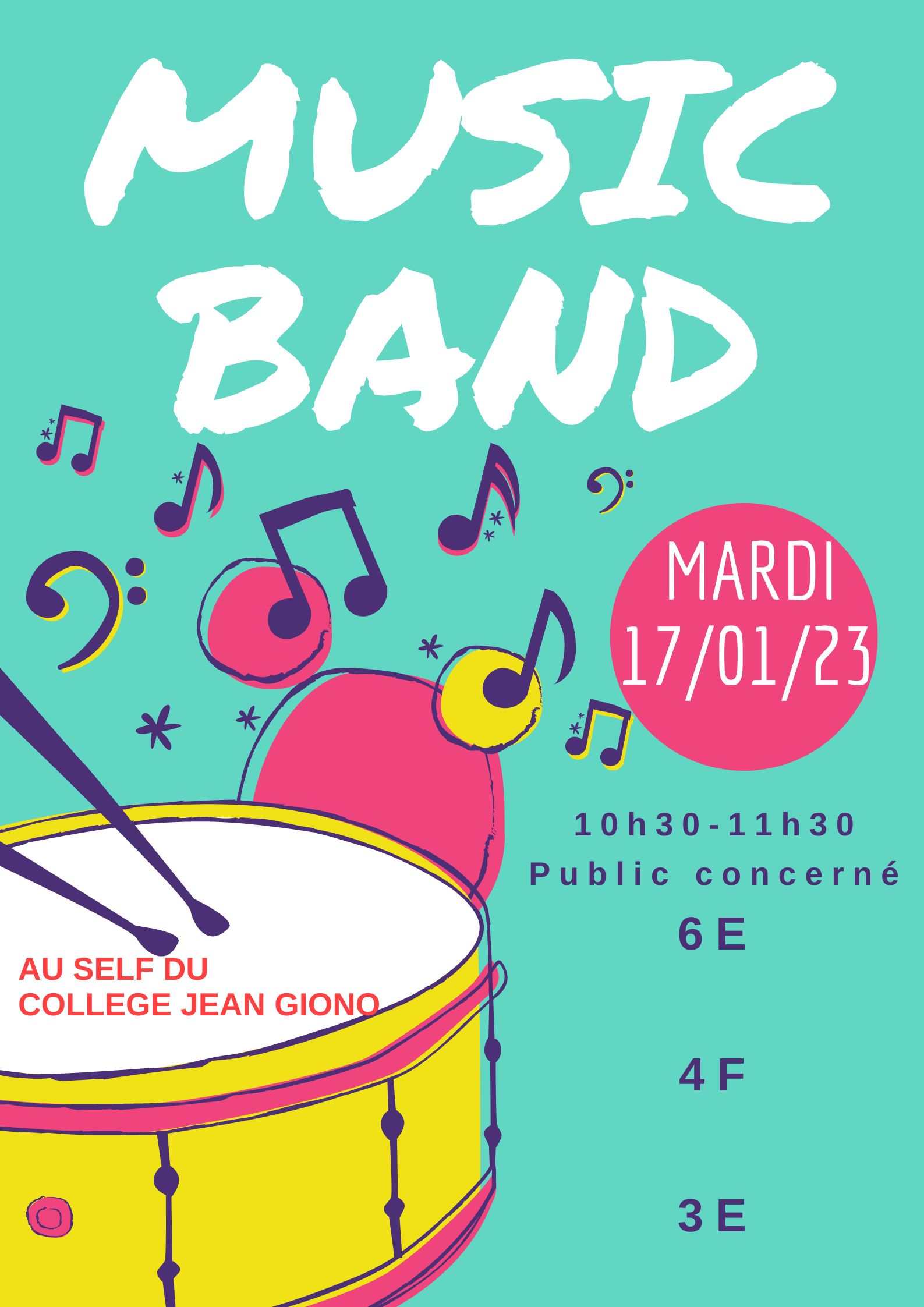 Affiche MUSIC BAND