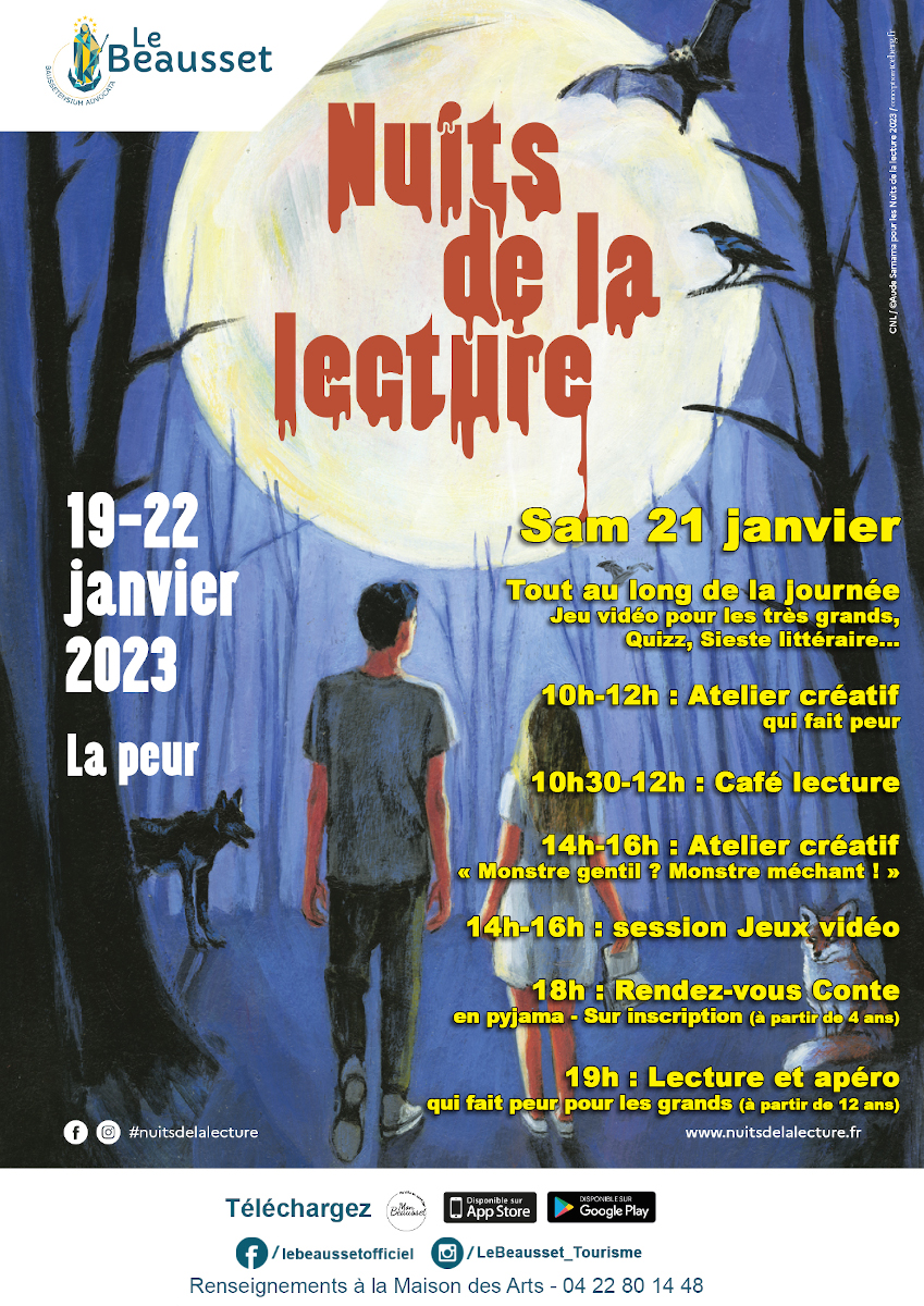 affiche nuit de la lecture 2023